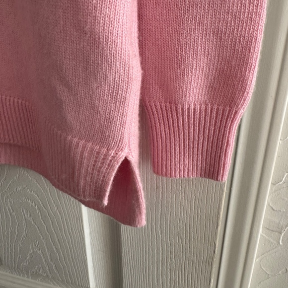 J. Crew Pink V Neck Tunic Sweater Wool Blend E5392 - Sz XXS - Picture 5 of 9